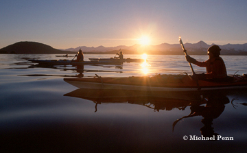 Kayaking at Sunset